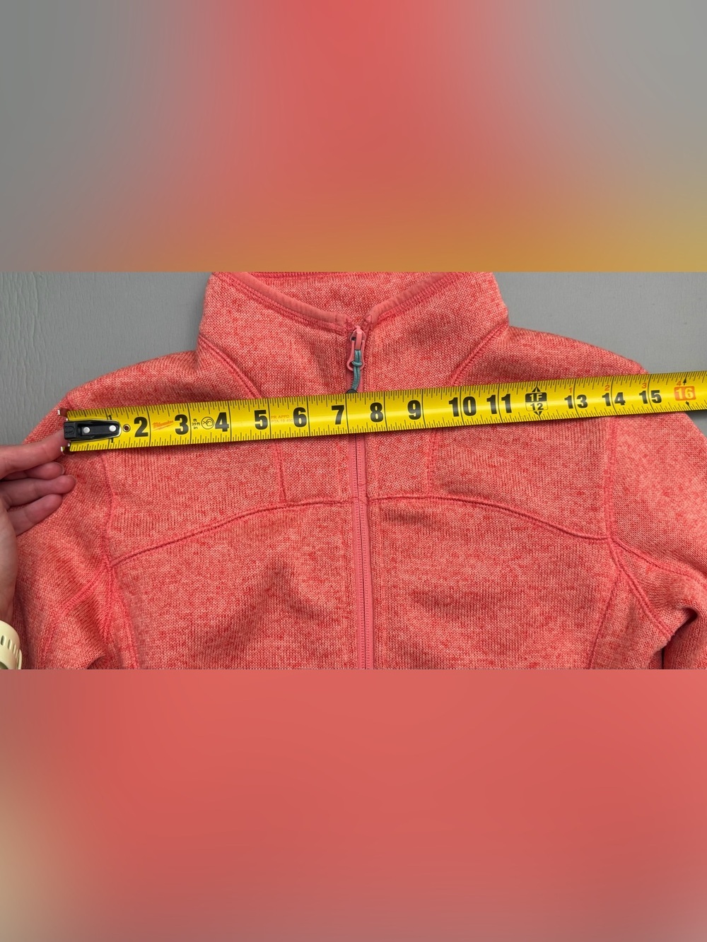 Icewear Iceland Full Zip Fleece Jacket XS Coral Pink Heathered Outdoor Hiking - Picture 13 of 16
